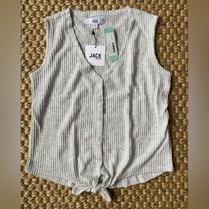 Jack by BB Dakota Rocco Tie Front Knit Top Size XS
